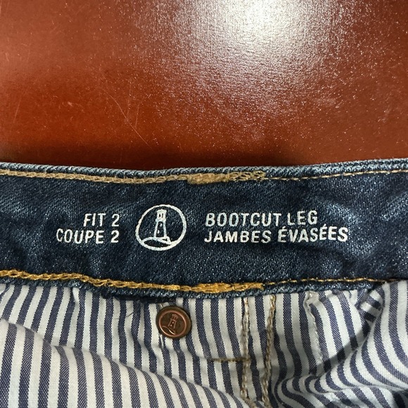 Lands' End Size 16W Petite Mid Rise Bootcut Jeans Modern Stretch Denim Classic - Picture 6 of 6